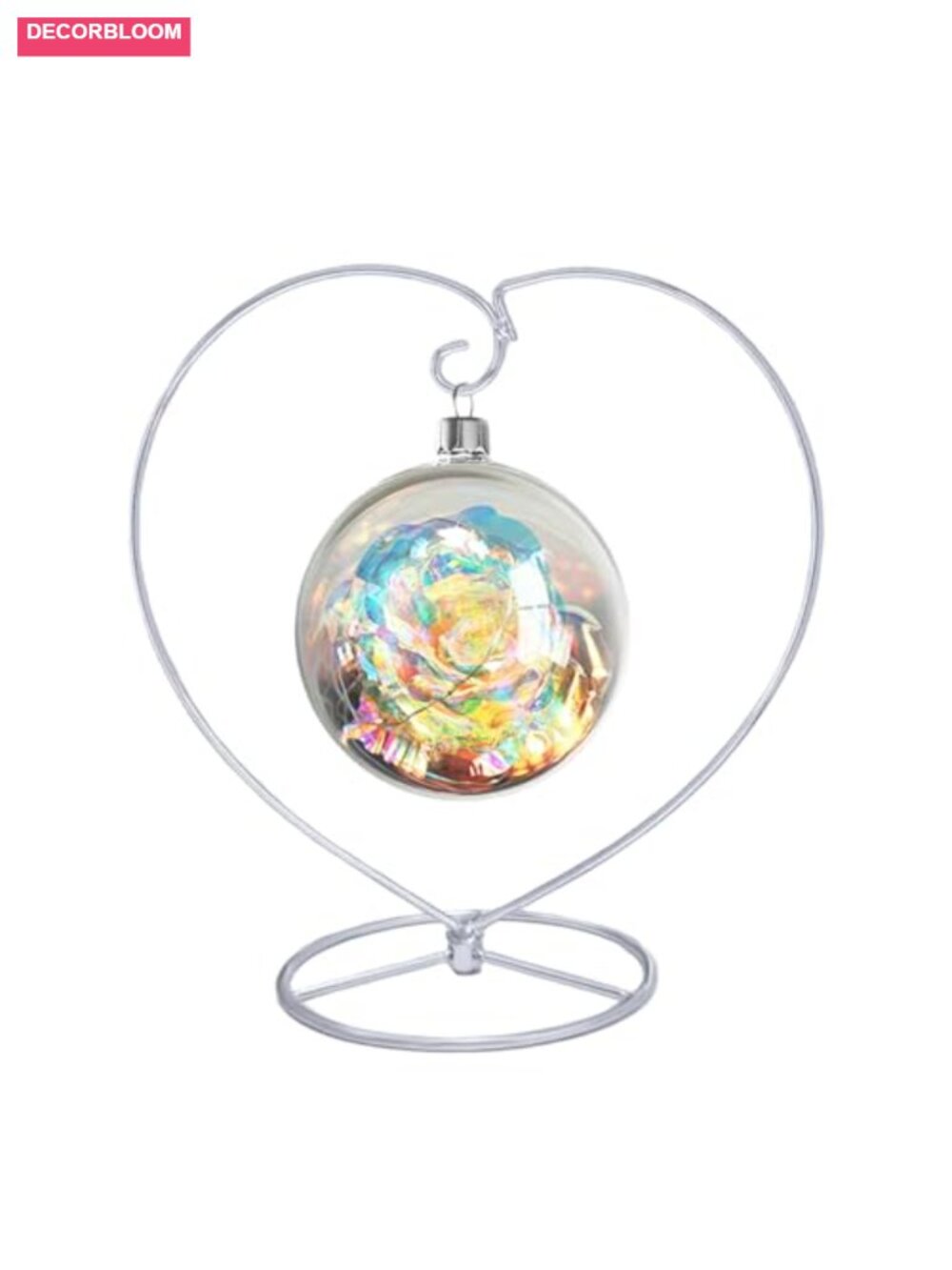 9 Inch Metal Ornament Display Stand Hanging Hook Stand for Home Decor